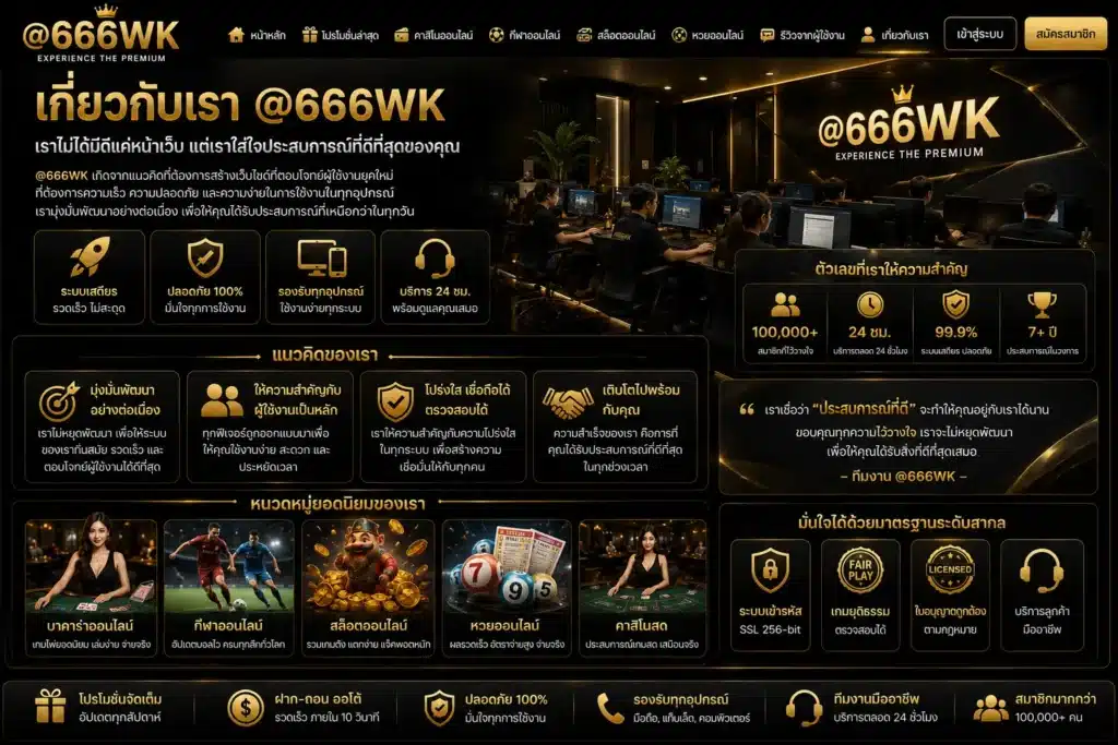 เกี่ยวกับเรา 666wk